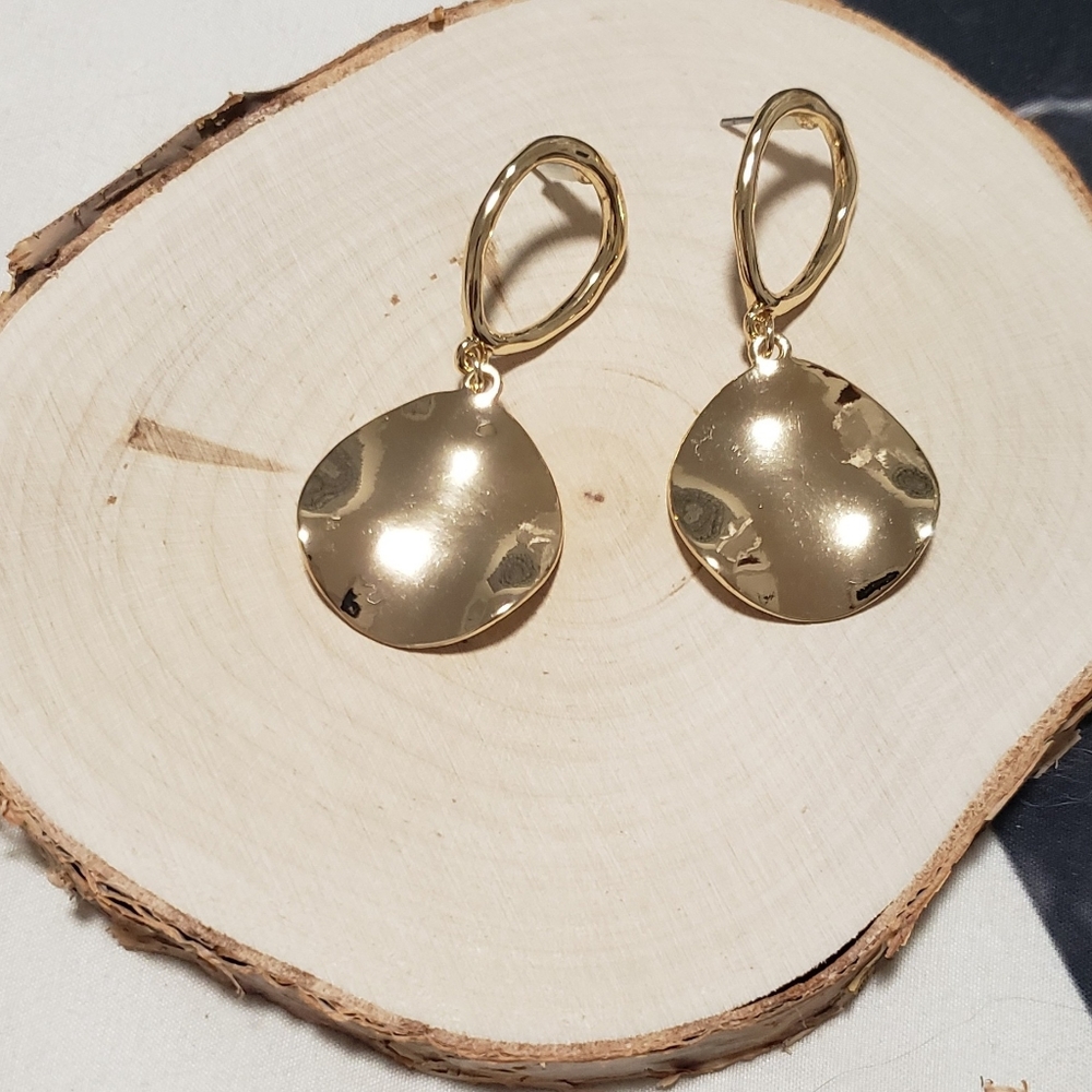 Gold Teardrop Earrings